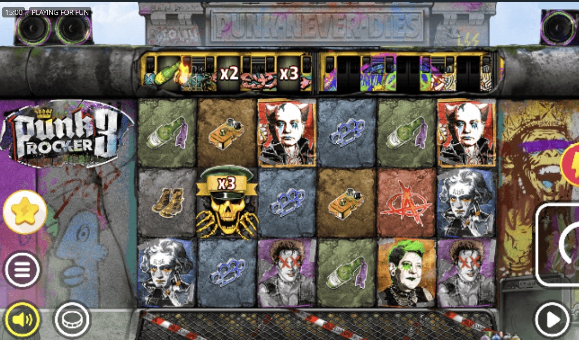 Punk Rocker offers 729 different ways to win