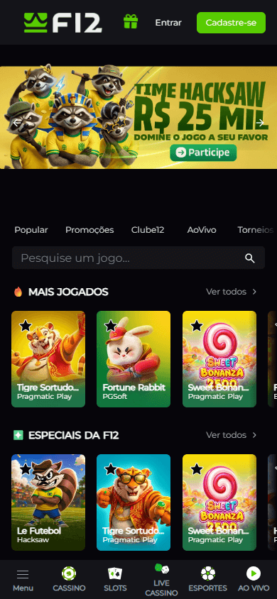 F12.bet_Casino_homepage_mobile