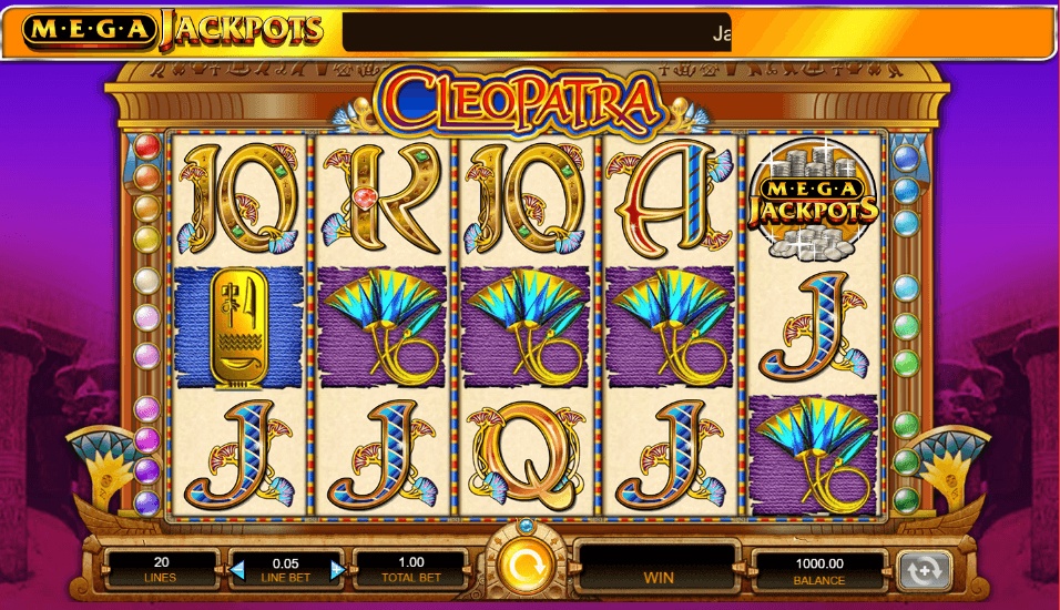 Cleopatra progressive jackpot slot