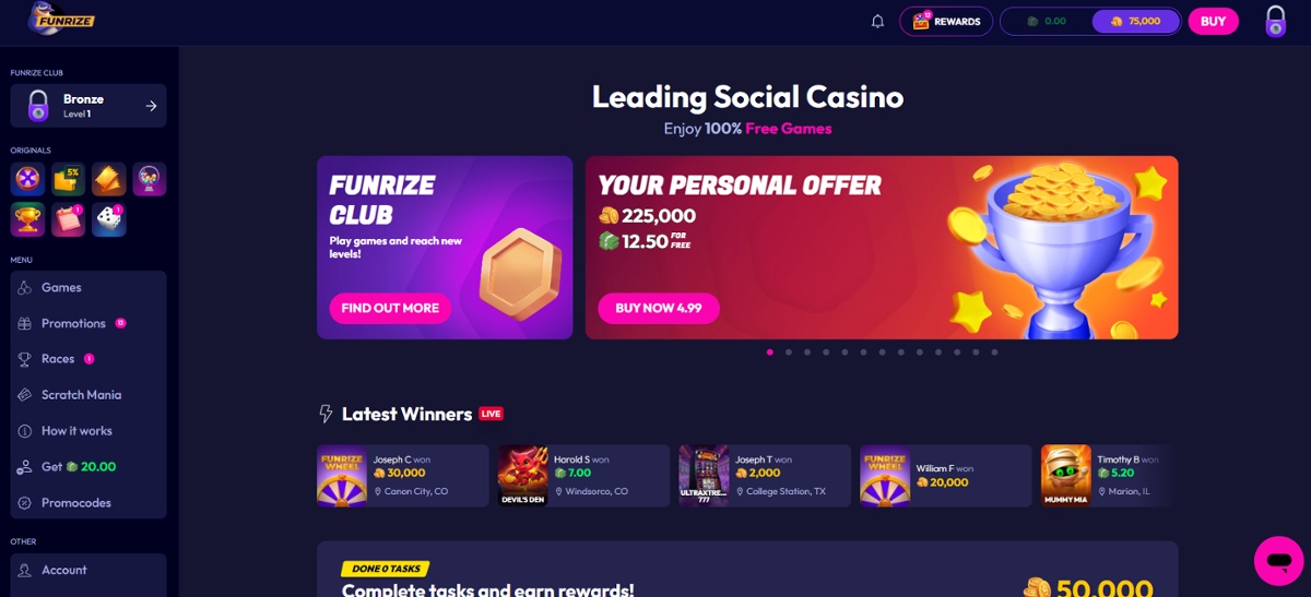 Funrize top Illinois casino