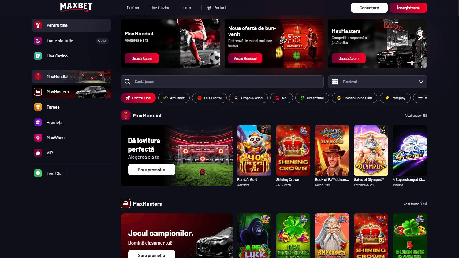 maxbet_casino_ro_homepage_desktop
