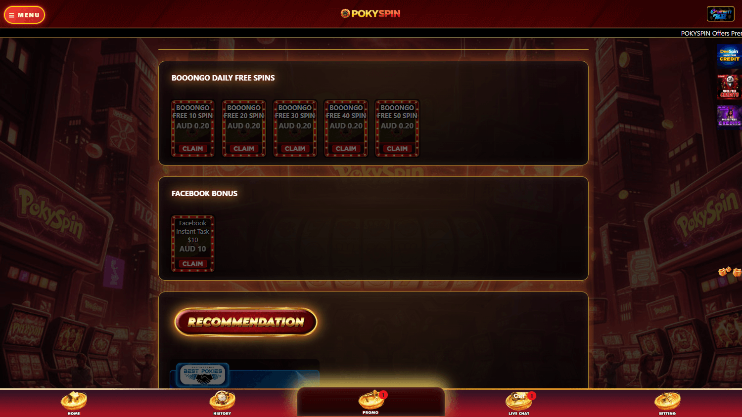 pokyspin_casino_promotions_desktop