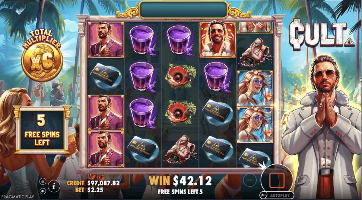 Multipliers apply to the whole Free Spins round