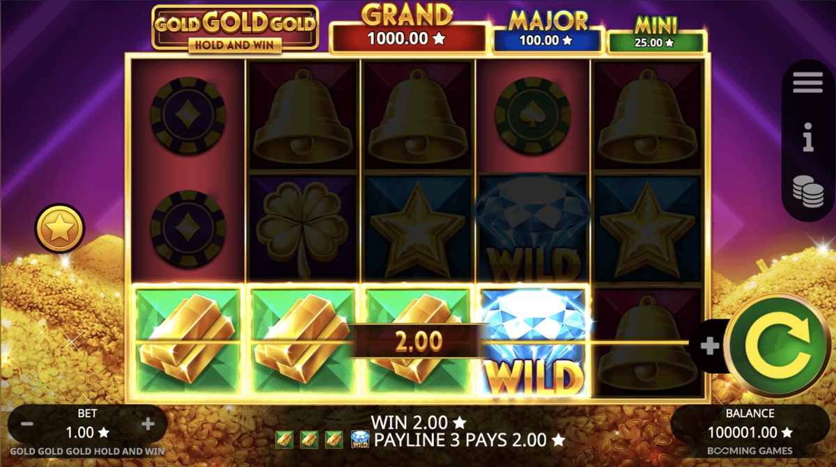 Look out for symbols like the gold bars, which award wins