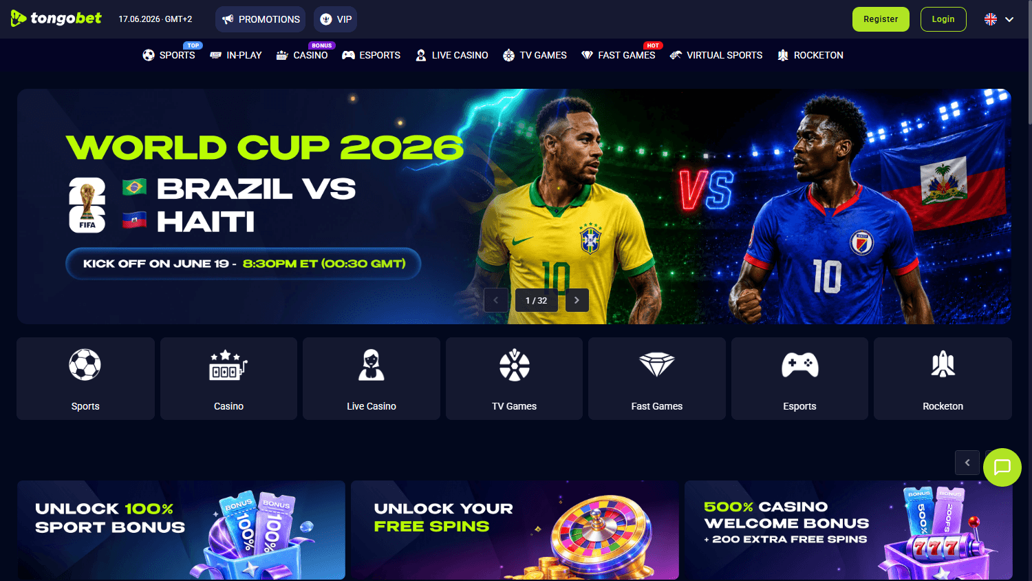 tongobet_casino_homepage_desktop