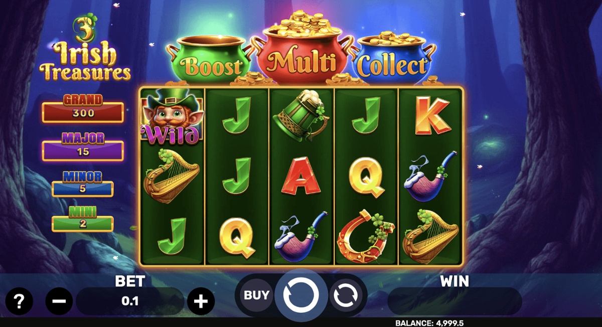 The game has five reels, three rows, and 10 paylines