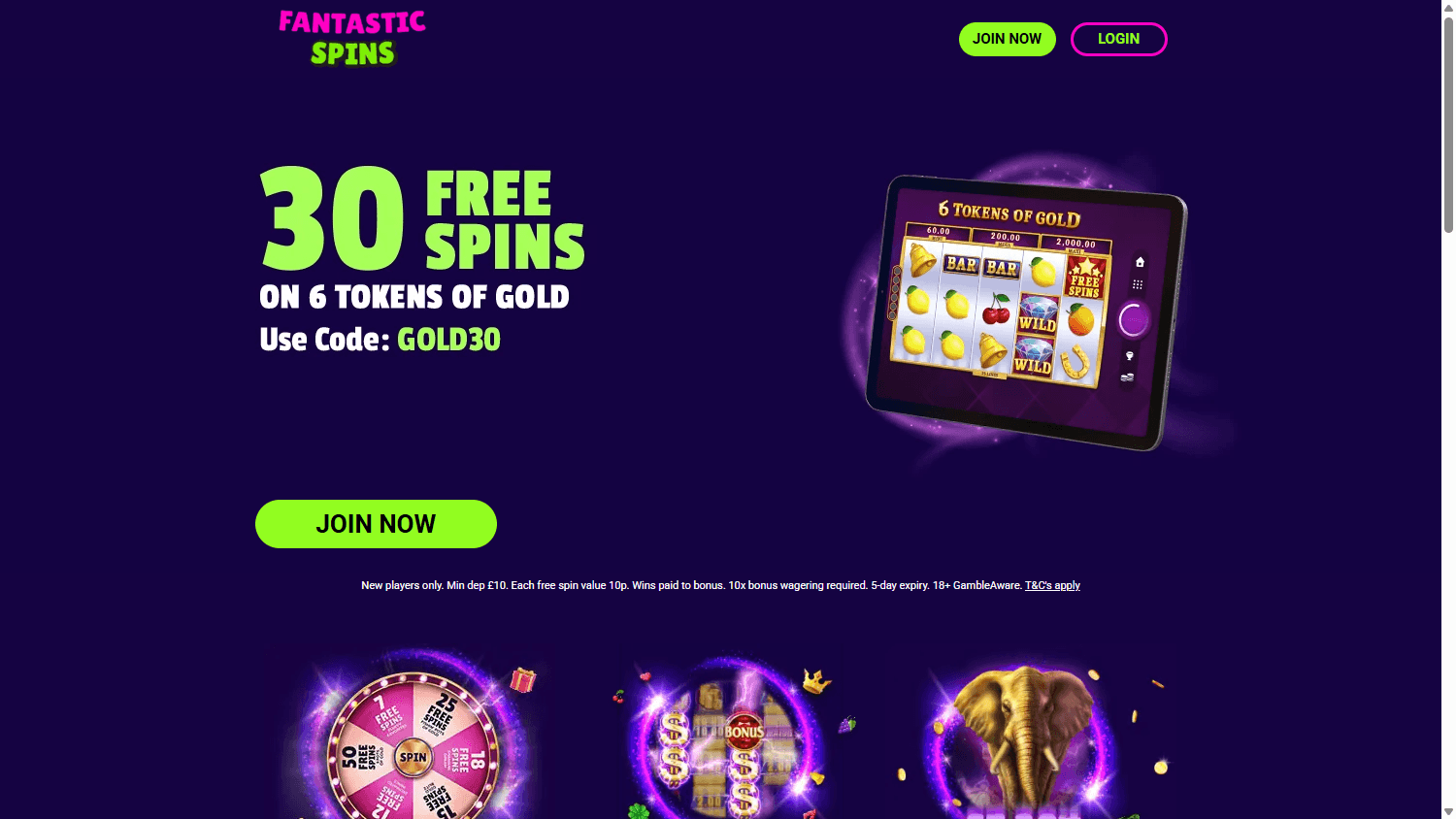 fantastic_spins_casino_homepage_desktop