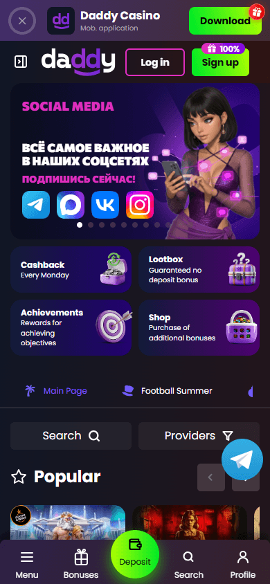 daddy_casino_homepage_mobile