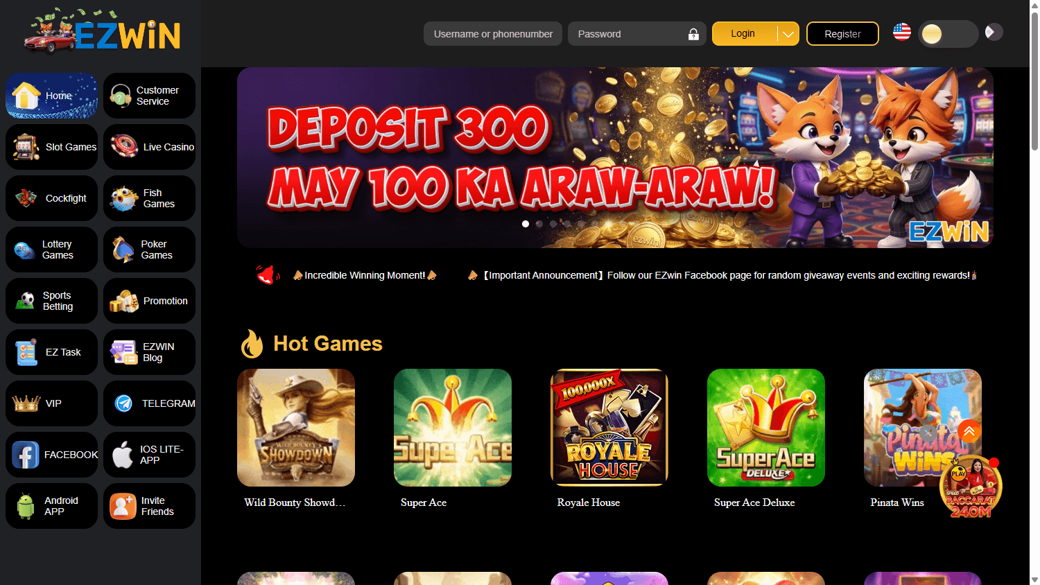 ezwin_casino_homepage_desktop