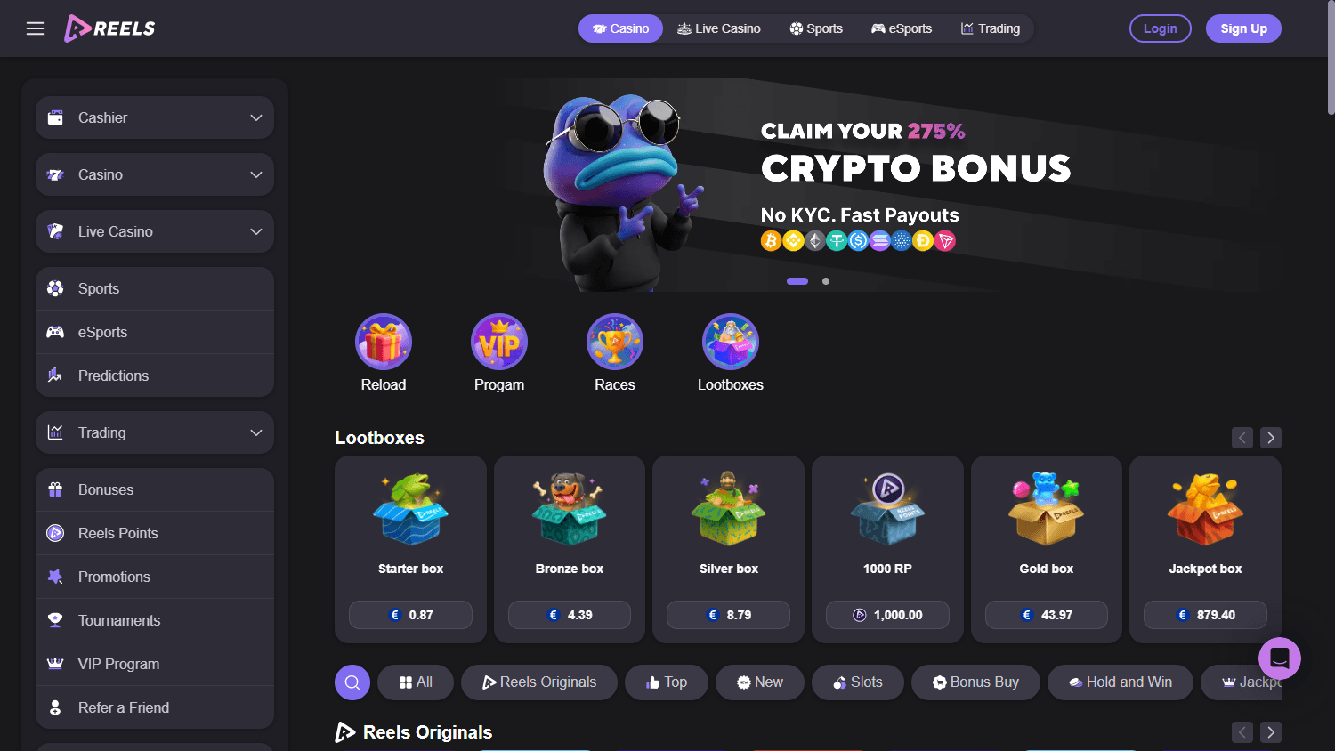 reels.io_casino_homepage_desktop