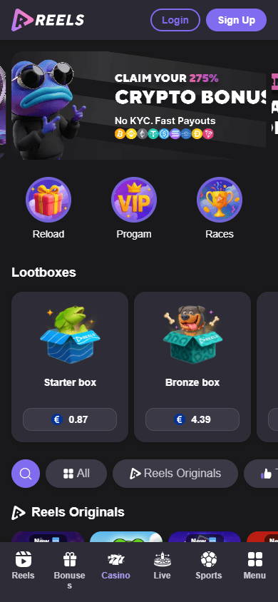 reels.io_casino_homepage_mobile