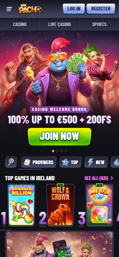 MrPacho_Casino_homepage_mobile