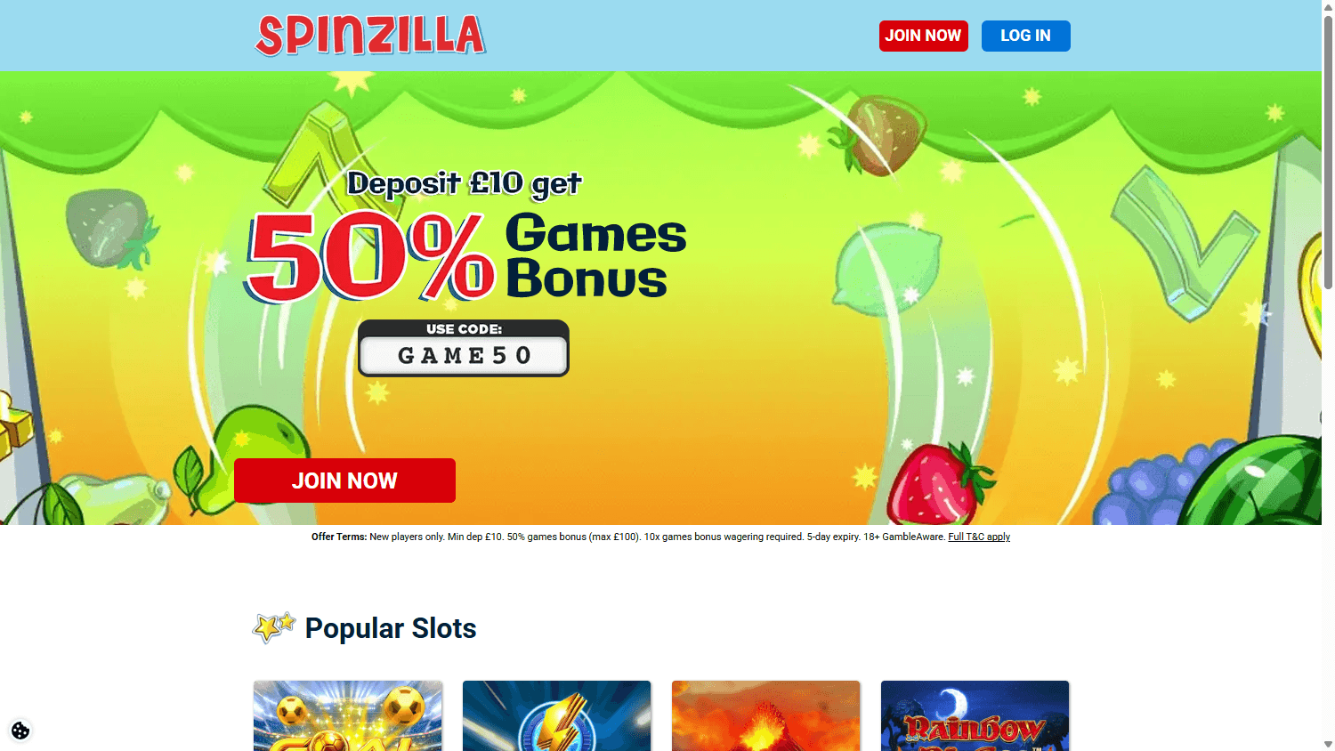 spinzilla_casino_homepage_desktop
