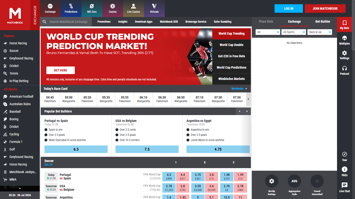 Matchbook_Casino_homepage_desktop