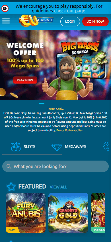 eucasino_homepage_mobile