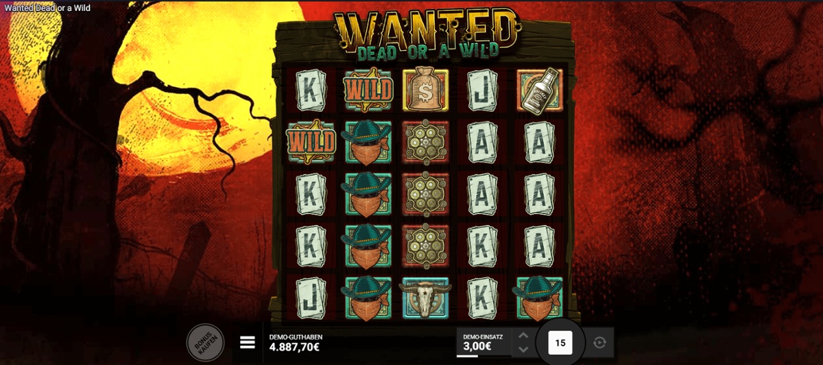 Wanted Dead or a Wild von Hacksaw Gaming.