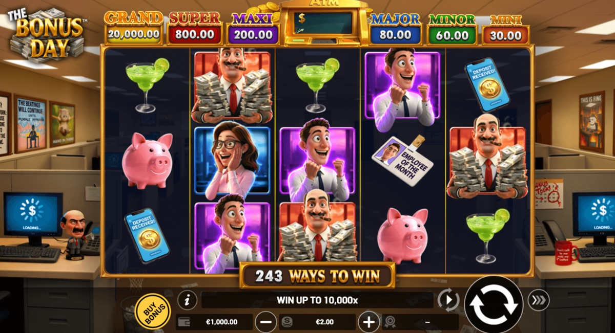 The Bonus Day captures the essence of working for a corporation