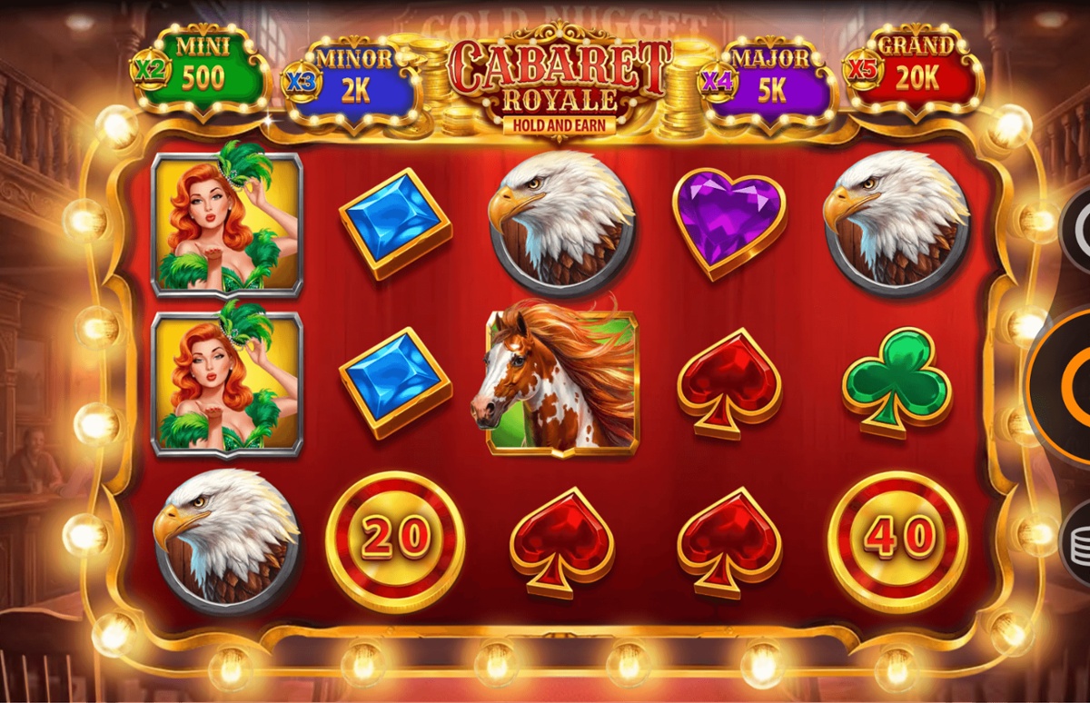 The cabaret girls illuminate the gameplay in Cabaret Royale