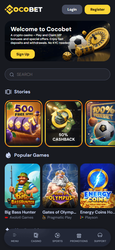 cocobet_casino_homepage_mobile
