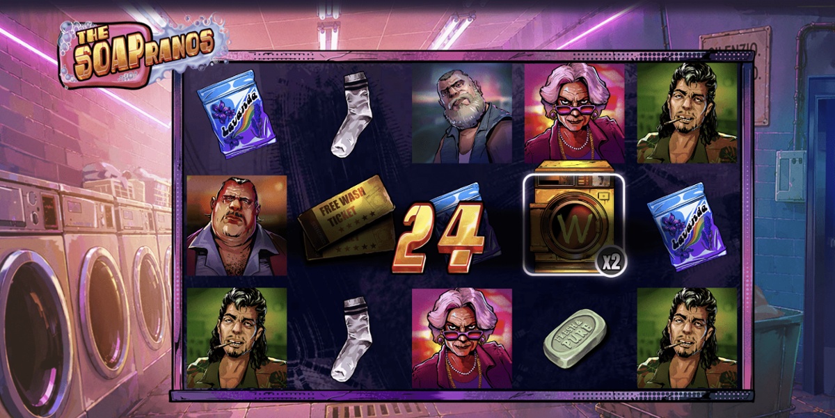 The game has cascading reels