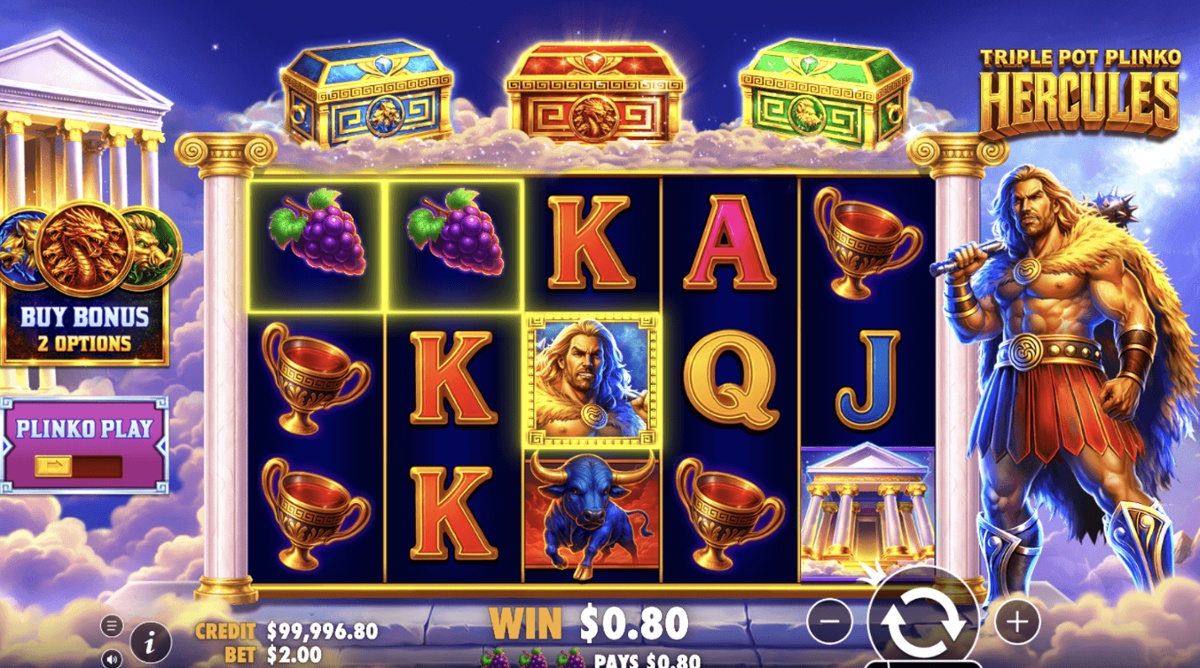 Triple Pot Plinko – Hercules carries a thunderous soundtrack to keep players motivated