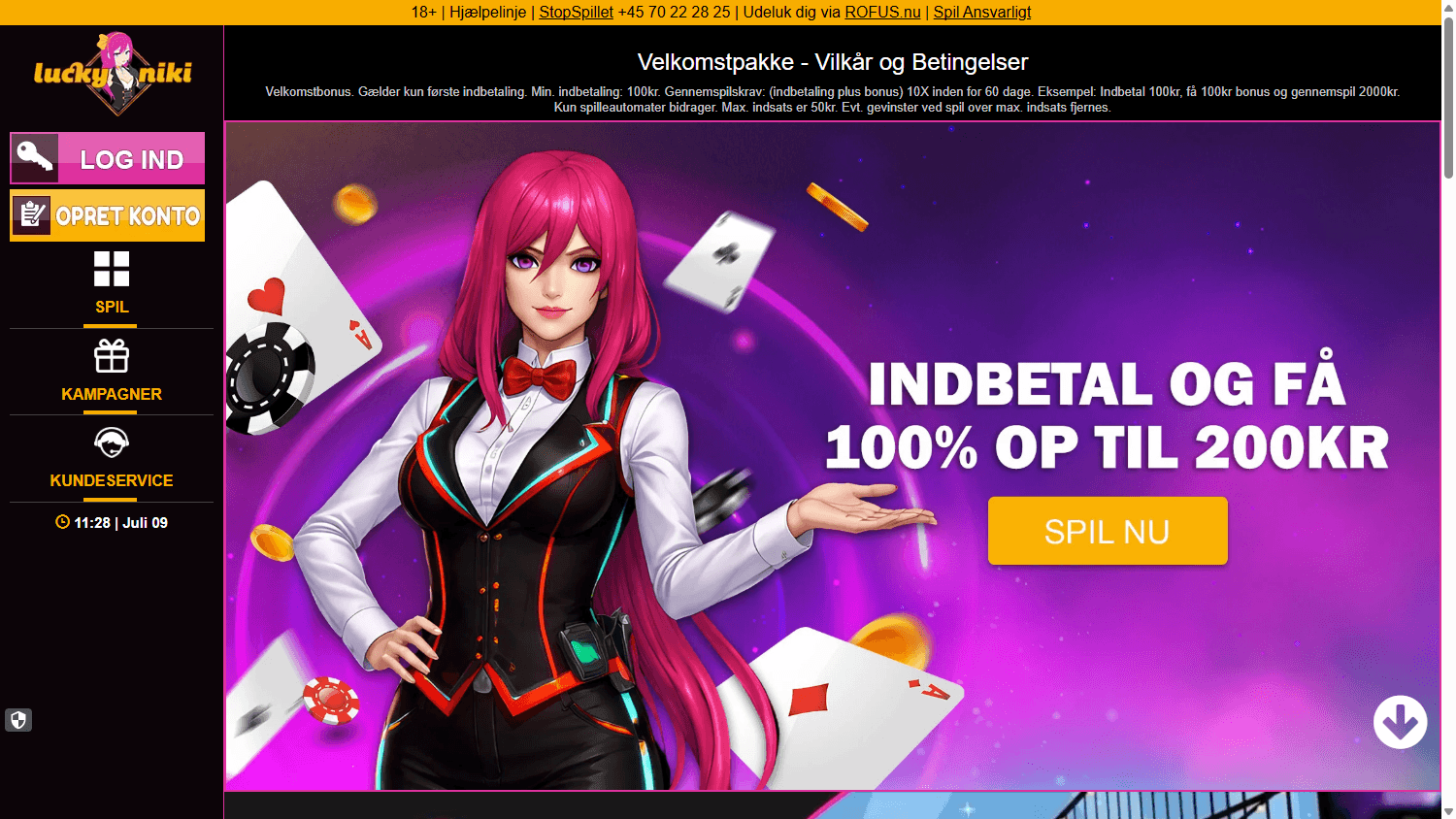 luckyniki_casino_dk_homepage_desktop