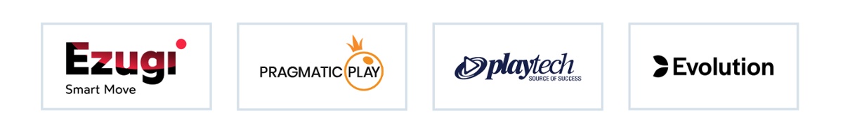 Ezugi, Pragmatic Play Live, Playtech, and Evolution are top live casino game software providers