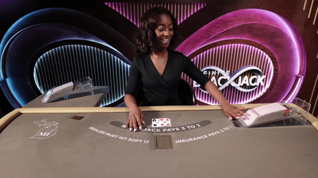 Infinite Blackjack is a popular live casino game in Canada