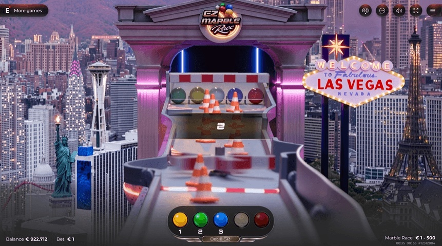 EZ Marble Race Las Vegas is a popular live casino game show in Canada