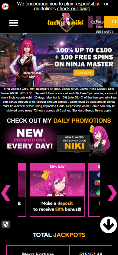 luckyniki_casino_homepage_mobile