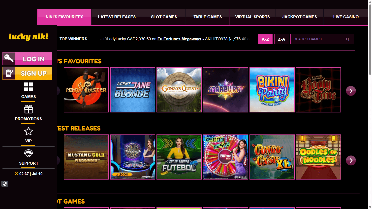 luckyniki_casino_uk_game_gallery_desktop