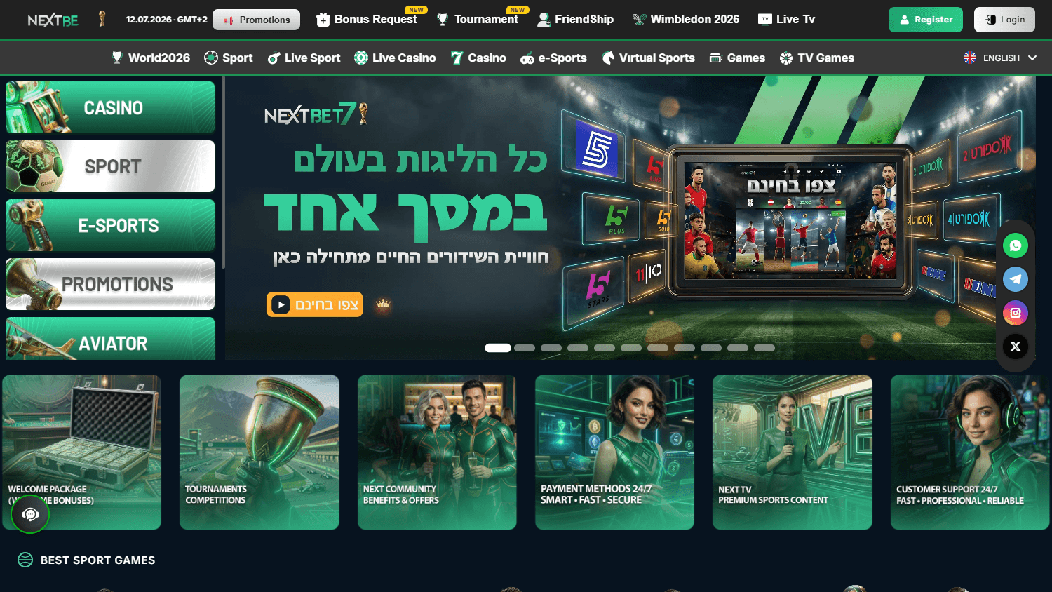 NextBet7_Casino_homepage_desktop