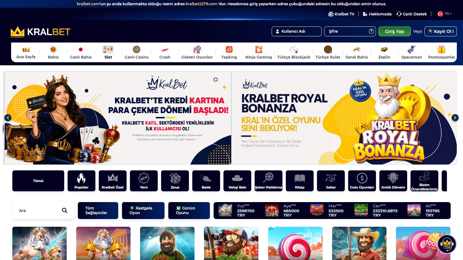 KRALBET_Casino_game_gallery_desktop