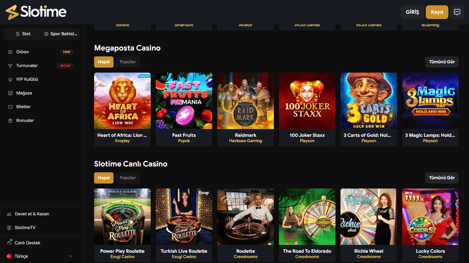 Slotime_Casino_homepage_desktop