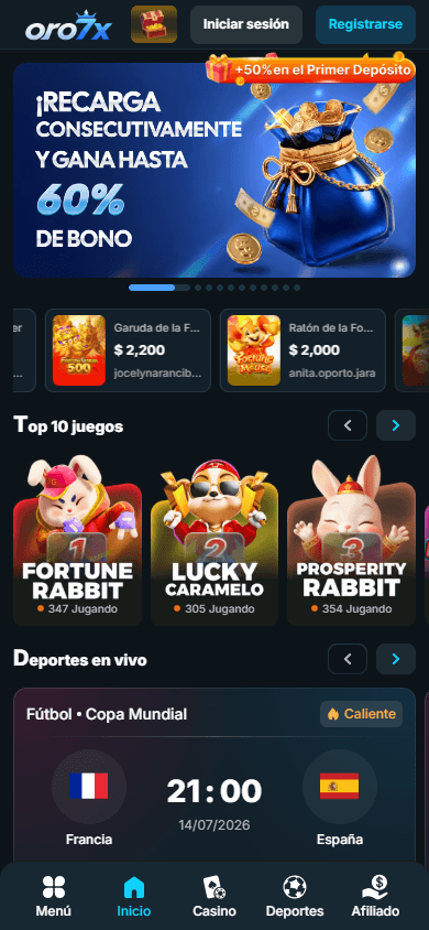 Oro7x_Casino_homepage_mobile