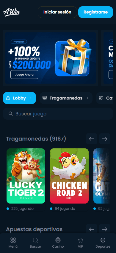 AndesWin_Casino_homepage_mobile