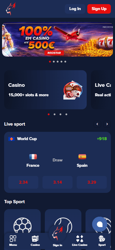 Lincebet_Casino_homepage_mobile