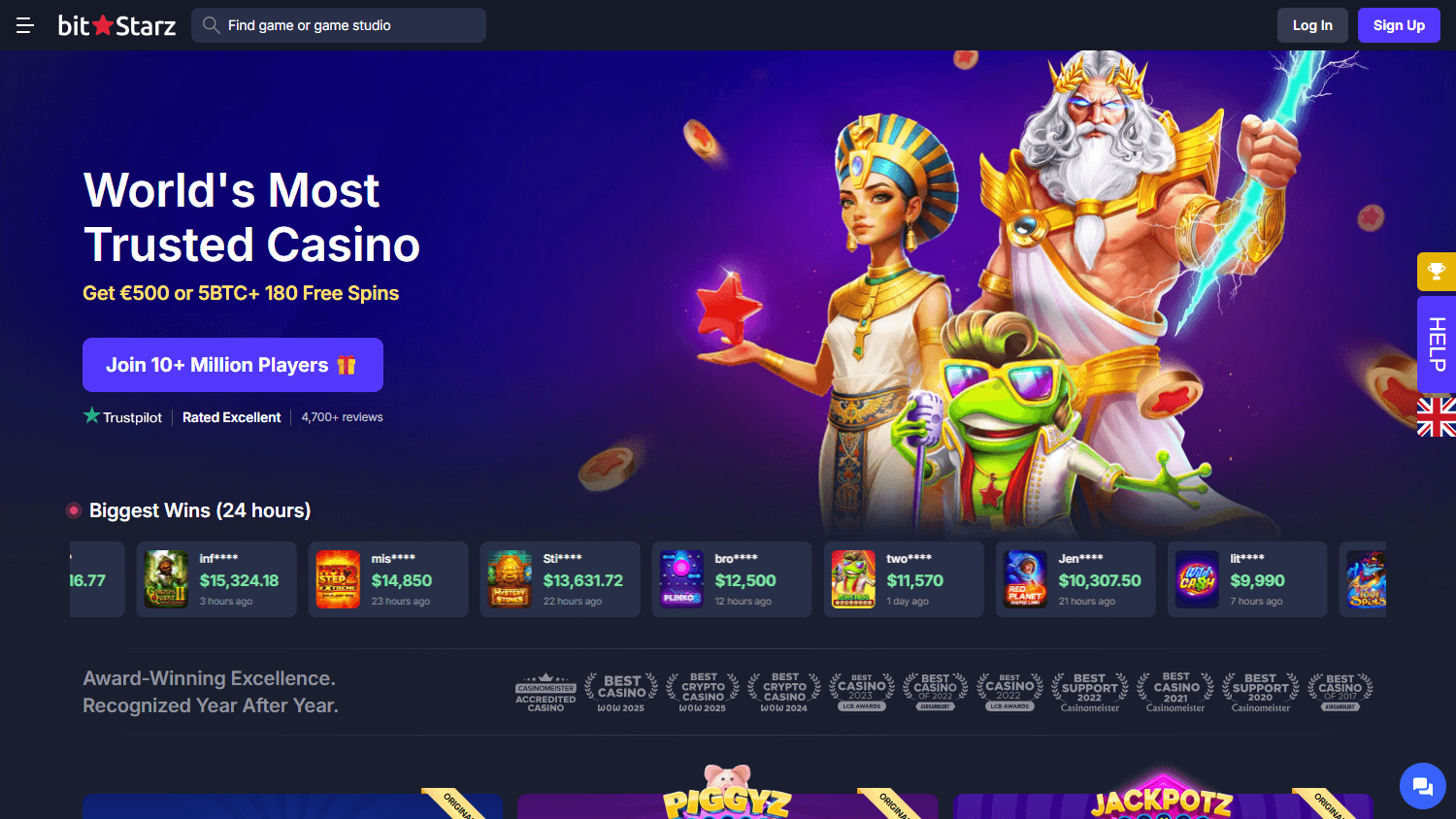BitStarz_Casino_homepage_desktop