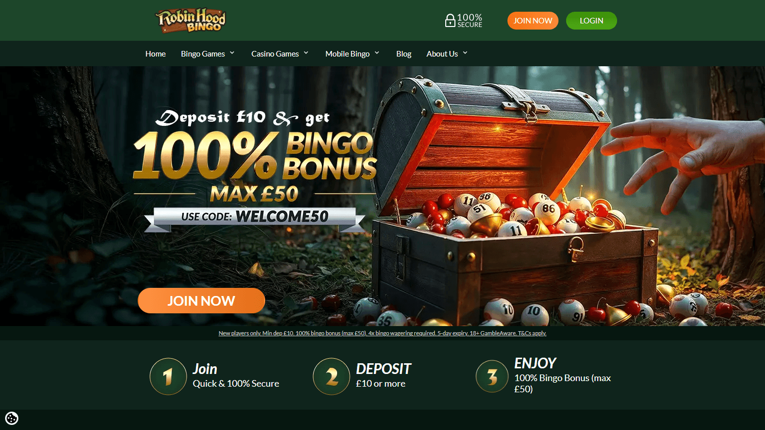 Robin_Hood_Bingo_Casino_homepage_desktop