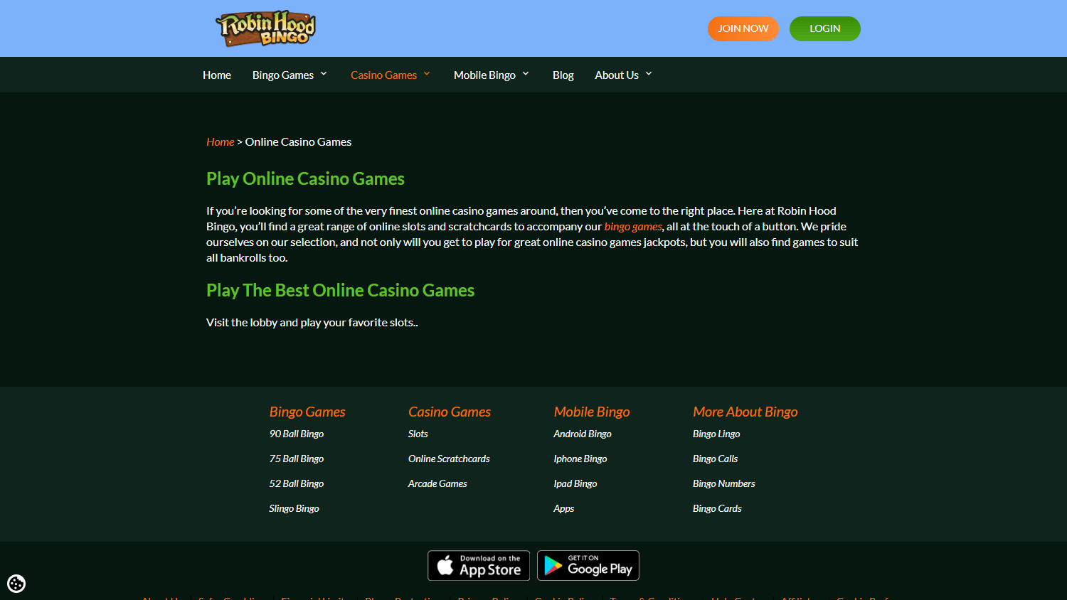 Robin_Hood_Bingo_Casino_game_gallery_desktop