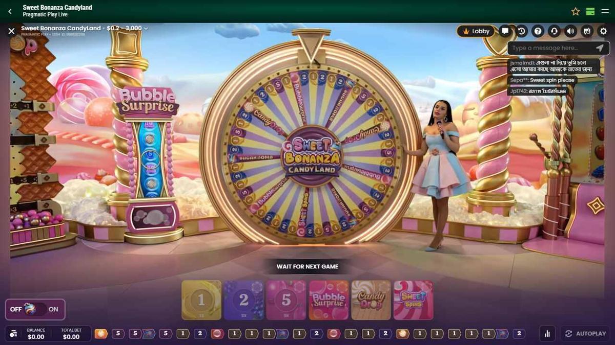 live game shows at online gambling sites