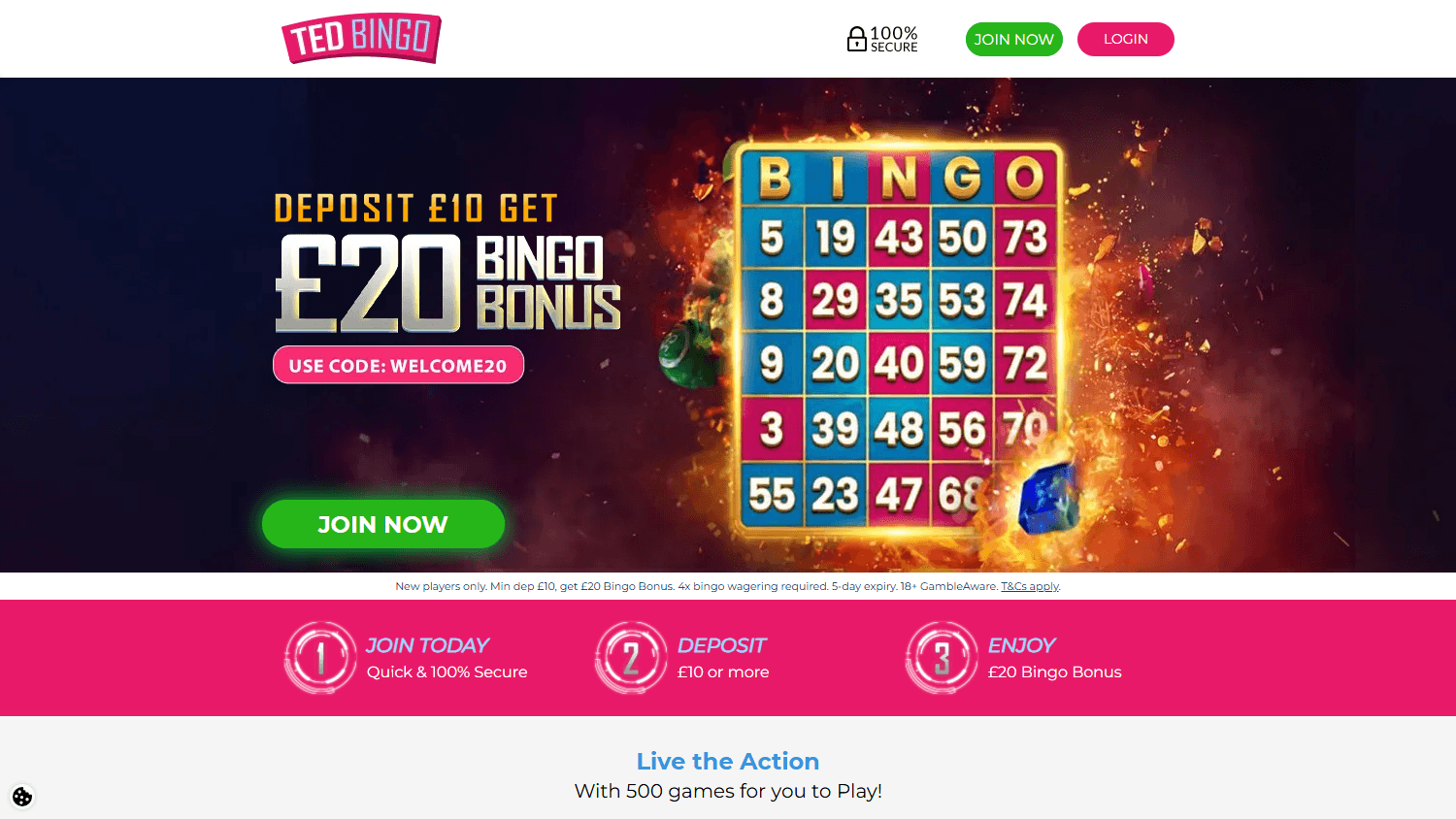 Ted_Bingo_Casino_homepage_desktop