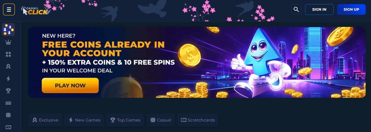 Casino.Click accepting fiat and crypto in Oklahoma