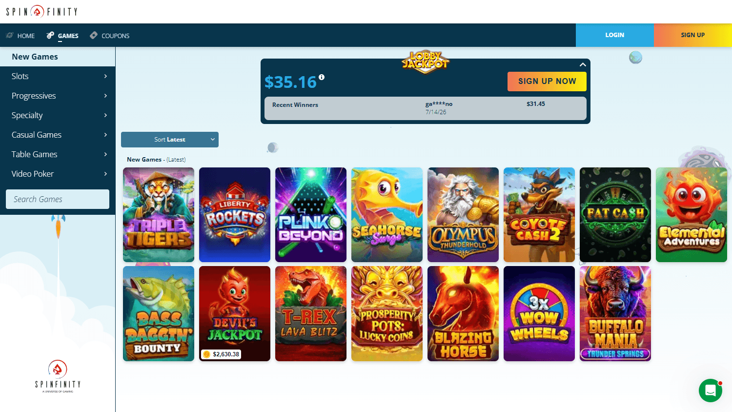 Spinfinity_Casino_game_gallery_desktop