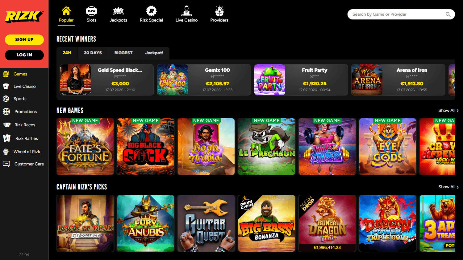Rizk_Casino_game_gallery_desktop