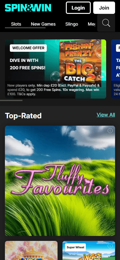 Spin_and_Win_Casino_homepage_mobile