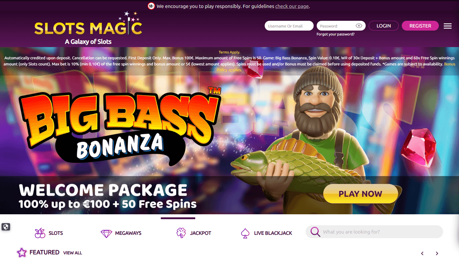Slots_Magic_Casino_UK_homepage_desktop
