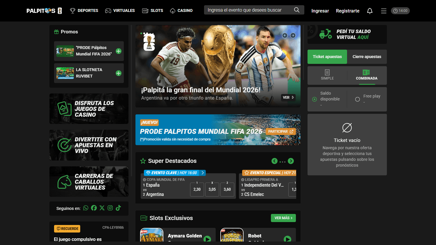 PALPITOS_Casino_homepage_desktop