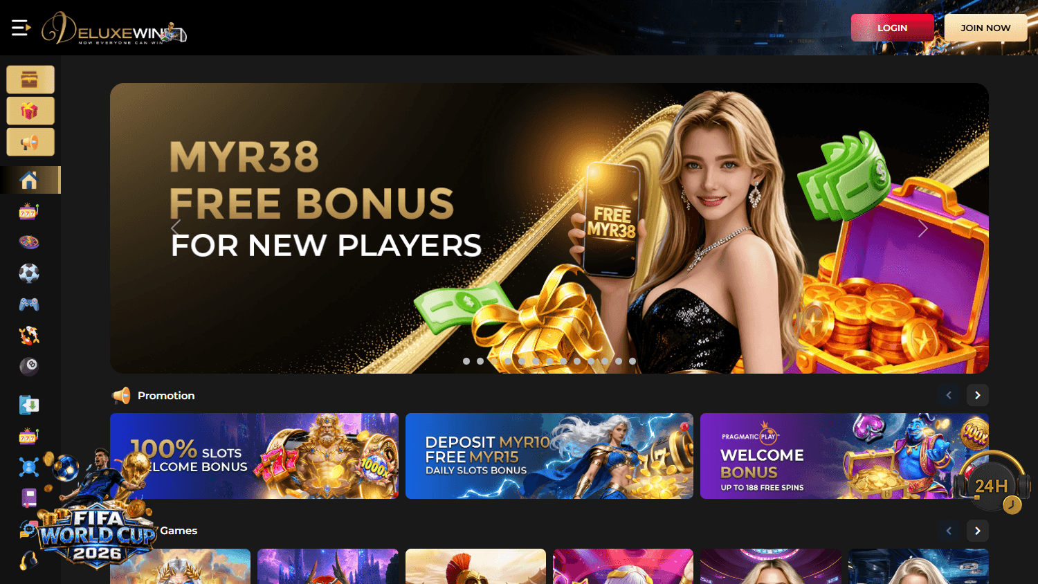 Deluxe_Win_Casino_homepage_desktop