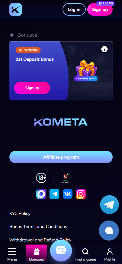 kometa_casino_promotions_mobile